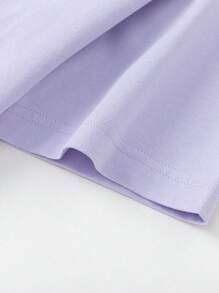 Balabala Tween Girl' Short-Sleeve Quick-Dry T-Shirt, Lightweight Wear - Pink Purple - View 10