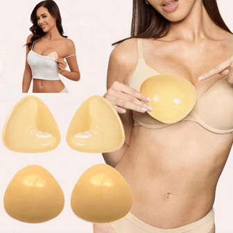 4 Pcs Bikini Chest Pad Bikini Set Push Up Padded Bikinis Swimsuit Women Swimwear Women Thicker Breathable Sponge Bra Pad