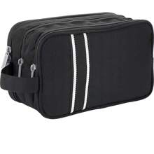 Travel Toiletry Bag, Toiletry Bag For Separating Dry And Wet Items, Organizer Bag With 3 Compartments (Black)