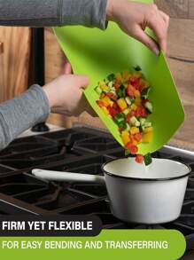 1 Stück extra dicke flexible Schneidmatte zum Kochen, Kunststoff Schneidebrett Set für die Küche, rutschfestes Schneidebrett mit farbigem Futter, flexibles Schneidebrett, für Küche, Kunststoff Schneidebrett, rutschfestes Schneidebrett für Fleisch und Gemüse, Outdoor Camping Schneiden