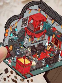 SCXXBSW 3D Landscaping, Manual Decompression, Cartoon, 3D House Decoration, Booklet, Desktop, Water Cup, Notebook, Phone Case, DIY Stickers - Multicolor - View 15