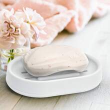 Next Soap Box - 2PCS Set For Modern Bathroom Or Minimalist Home Decor Home Bathroom Decor Summer Back To School - White - View 2