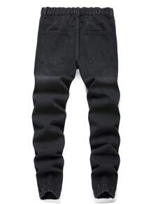 Jeans jogger casuales y versátiles con bolsillos para hombres