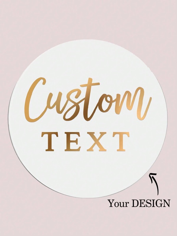 [Customized] 30-1000pcs 3cm/4cm/5cm/6cm/7cm/8cm Custom Personalized Unique Colorful Design Stickers ,Vinyl Sticker,Transparent Logo Sticker,Retro Kraft Paper Labels,Colorful Laser Design Sticker,Adhesive Waterproof Ideal Gifts Name Labels ,Reusable Laptop Logo Sticker,Wedding Stickers,School Supplies,Back To School