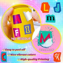 50pcs English Alphabet Sticker Back To School