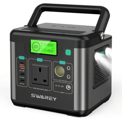 Swarey S160 UK Portable Power Station 300W Outdoor Solar Generator For Holiday RV Camping,Outdoor Adventure,Emergency