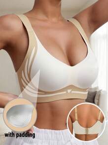 Sujetadores push-up, sujetadores acolchados sin costuras, bralettes para mujeres, sostenes sin alambres para mujeres, sujetadores con soporte ligero para el pecho, sujetadores con moldeo de busto, lencería para mujeres, ropa interior femenina