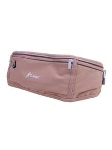 1pc Adjustable Waist Fanny Pack With Zipper Pockets, Lightweight, Breathable Polyester Sports Waist Bag For Running, Hiking And Fitness