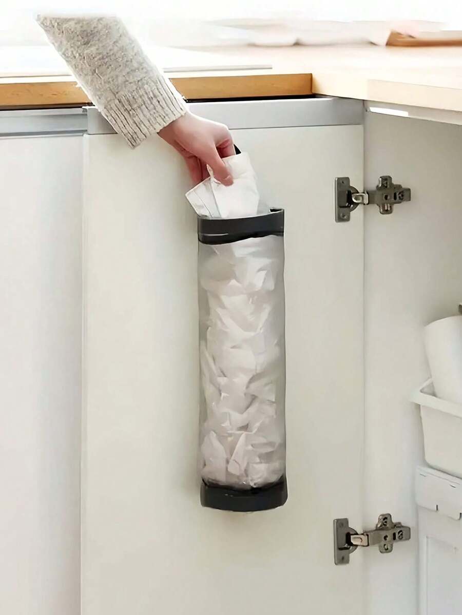 Garbage Bag Organizer Hanging Shopping Bag Shoe Cover Organizer Mesh Plastic Bag Hangable Put Plastic Bag Collector Kitchen Trash Bag Multi-Functional Shopping Bag Kitchen Storage Sundry Savings Bag Withdrawable Large Capacity Storage Bag Storage Bag Kitchen Plastic Bag Organizer Graduation - Multicolor - View 1