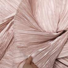 Bright Luster Water- Forged Pleated Fabric For Stage Dress Performance Clothing Decorative DIY Style Fashion Design Fabric - Multicolor - View 10