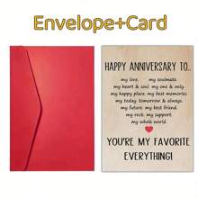 1 pièce Cartes d'anniversaire de mariage heureuses pour maris et épouses, cartes d'anniversaire de mariage douces pour couples, cartes d'anniversaire romantiques pour petits amis et petites amies, cartes de 4,72 po * 6,69 po