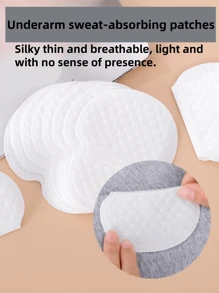 1/10/20/50 Pieces Disposable Non-Woven Invisible Armpit Sweat Pads. Minimalist White Sweat Protection Pads For The Armpits. Long-Lasting And Effective In Preventing Sweat. Effective, Lightweight, And Breathable.