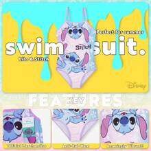 Disney Stitch Swimming Costume Stretchy Swimsuit Beach Pool - Multicolor - View 3