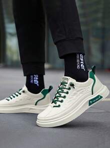 Comfortable And Versatile Men's Sports Shoes, Men's Summer Lightweight Breathable Non-Slip Sports Shoes, Comfortable Breathable Running Shoes For Men. - 綠色 - 查看 2