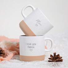 Personalisierte Keramiktasse mit individuellem Druck - mehrere Druckfarben zur Auswahl, Steingut Kaffeetasse mit Ihrem eigenen Text - individuelles Geschenk für Vater, Mutter, Ehemann, Ehefrau, Freunde, multifunktional, schimmelresistent, dekorativ, bügelfrei, exquisit, stilvolle, hochwertige, farbenfrohe, moderne, individuelle, personalisierte, einzigartige, ideale Geschenke für ihn, ideale Geschenke für sie, Freund, Vater, Freundin, Mutter, Familie, Freunde, Teeraum, Zuhause, Garten, Büro, für Jahrestage, für Valentinstag, für Hochzeiten, für Einweihung, brunch-bereit