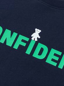 Balabala 兒童短袖快乾T恤，輕便 - 深藍 - 查看 8