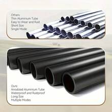 37' Large Aluminium Wind Chime, Zen Vibe - Black Tubing And Red Accents, Great For Outdoor Garden, Patio Or Porch Decor, Classic Wind Chime With Catcher, Unisex Gift Option, Outdoor Vibe | Stylish Look | Metal Craftsmanship, Outdoor Wind Chime