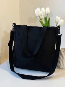 Fashionable Casual Stylish Letter Print Large Capacity, Tote Handbag, Crossbody Bag ,Suitable For University/College Classroom / Commute/Work/ Office/Festivals/Vacation/Holiday/Party/Travel, For Women,
