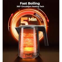 Double-Wall Stainless Steel Electric Kettle With 7 Temperature Settings 1.0L Capacity 1200W Fast Heating Auto Shut-Off And 4H Keep Warm Classic Design Inspired By Contemporary Art