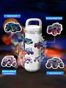 50 piezas Calcomanías de motocicleta, calcomanías personalizadas a prueba de agua con dibujos animados de club de motocicletas para botellas de agua, portátiles, equipaje, autos, monopatines, guitarras, cascos, pegatinas de graffiti divertidas para adolescentes, adultos y útiles escolares - Multicolor - Ver 9