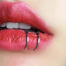 1/4Pcs Fashion Men's Fake Lip Ring Stainless Steel Personalized Non-Piercing Lip Stud Punk Style Lip Ring For Women Daily Wear Jewelry Gift