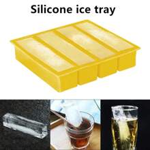 1 pieza - Molde de silicona para cubitos de hielo grandes, para whisky y mantequilla, con cubos de hielo de fácil desmoldado, apto para whisky y cócteles.