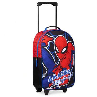 Marvel Suitcase Foldable Trolley Bag 47 X 30cm 2 Wheels Extendable Handle Gift