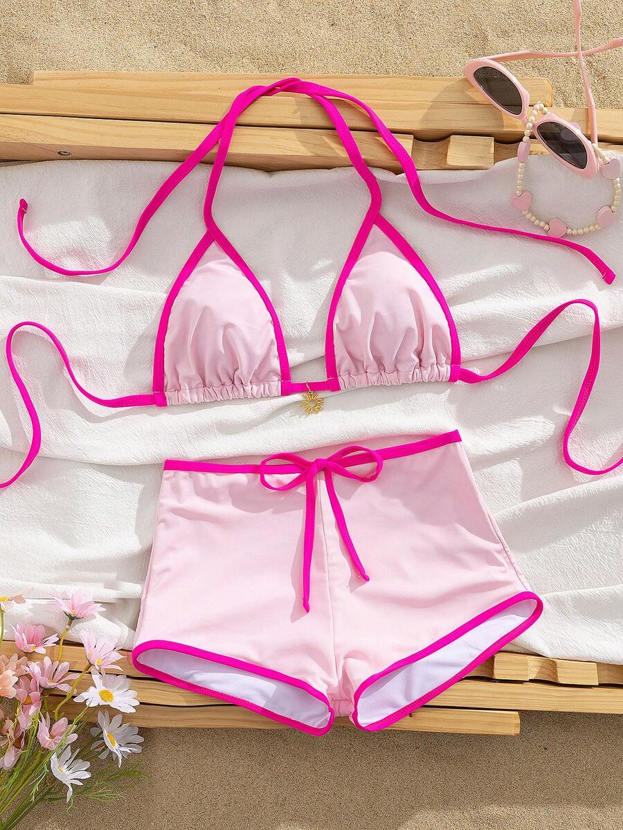 Conjunto de bikini de estilo europeo y americano nuevo para mujeres