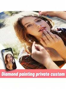 [5D Diamond Painting Kit People] Custom 5D Diamond Painting Kit - Personalized Full Round Diamond Art Craft With People Theme - High Quality Canvas DIY Mosaic Embroidery Set For Home Decor And Memory Preservation 1.2K+ Sold Sold By JHYICAI 4.9 #7 - Multicolor - View 6