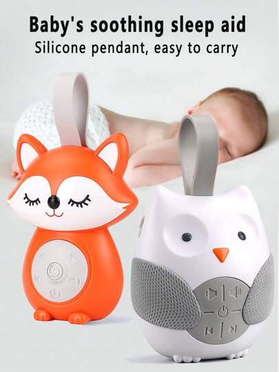 Baby White Noise & Lullaby Sound Machine,Baby Sound Machine,Portable Baby Soother, Stroll & Go, Owl,Portable White Noise Machine For Baby Sleeping,Moonlight & Melodies Nightlight Soother