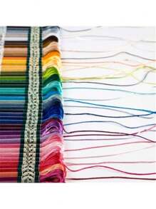 200/150/100/50/15 Colors Cross Stitch Embroidery Floss Set, Handmade Weaving Threads