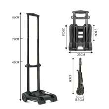 Portable Lightweight Trolley Folding Hand Truck Luggage Cart Warehouse 35kg