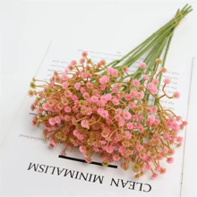 36 件 Real Touch 人造满天星花束，适用于婚礼、订婚、家居和办公室装饰 - 抗氧化、多色（不含花瓶）、婚礼装饰 | 栩栩如生的花朵 | 真正的塑料花、青少年淋浴装饰