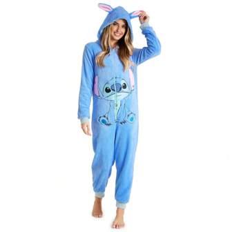 Disney Onesie Fluffy Stitch Pyjama Gift