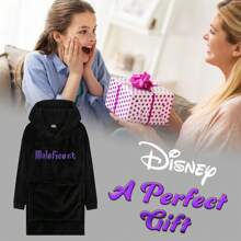 Disney Stitch Fleece Hoodie Blanket 2 In 1 Oversized One Size Gift - Black - View 2