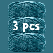3 Packs 300g (100g*3) High Quality Velvet Chenille Yarn, Soft & Fine Texture, Skin-Friendly & Warm, Non-Shedding, Suitable For Knitting Sweaters, Coats, Slippers, Hats And DIY Handicrafts - 3-pc - View 15