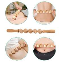 Wooden Massage Tool, Full Body Massager, Hand Massager, Leg Massager, Shoulder Massager, Shoulder & Neck Massage Tool, Facial Massage Tool - Apricot - View 16