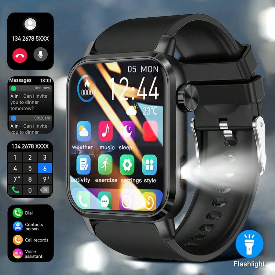 ساعة ذكية أناظوج أحادية الجنس مع وظيفة الاتصال ، ضوء فلاش ، وحدة تحكم بالموسيقى ، عد الخطوات ، تتبع السعرات الحرارية ، أوضاع رياضية متعددة ، توقعات الطقس ، ساعة إيقاف ، منبه وميزات متعددة الوظائف أخرى قطعة واحدة
