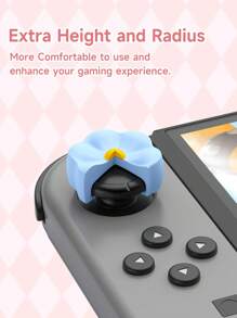 1pc/2pcs/4pcs Thumb Grip Caps Compatible With Switch /Switch OLED/Switch Lite, Controller Silicone Joystick Caps Cover Compatible With Switch Controller, Game Controller Accessories - Multicolor - View 7