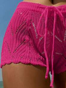 Women Shorts - Pink - View 3
