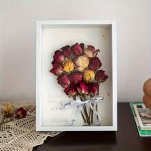 1pc Hollow Wooden Dry Flower Photo Frame, Home Decor Frame For Wall Decoration Or Poster Decoration, Ramadan Decoration, 5D Diamond Painting Display Frame, Suitable For DIY Crafts, Dry Flowers And Photos, For Birthday, Wedding, Anniversary, Graduation, Valentine's Day, Mother's Day, Easter And Other Holidays - Multicolor - View 12