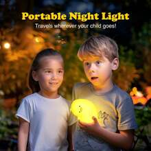 1pc Tilted Duck LED Night Light, Soft Cute Pumpkin Light For Halloween, Children's Silicone Duck Lamp, Dimmable Touch Lamp For Girls Bedroom, Nursery, Breastfeeding, Kindergarten Decor