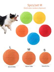 1/5 件 Dog-O-Soar 飞盘宠物飞盘咀嚼玩具，颜色随机 - 彩色 - 查看 8