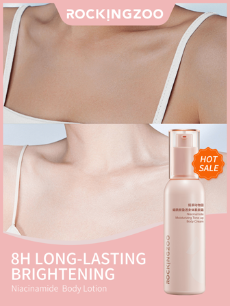 ROCKINGZOO 1 件 100g 美白身体乳液保湿滋养身体霜修复干燥和龟裂皮肤身体黄油护肤