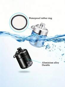 3Pcs/1Pc Mini Travel Storage Box Case - Water-Resistant Design For Protection Against Moisture, Aluminum Alloy Construction, Convenient Key Ring Attachment For Easy Carrying - Organize And Secure Your Daily Small Items For Outdoor Camping & Travel Holiday Essentials Holiday Travel Essentials Travel Bag Travel Accessories - Multicolor - View 5