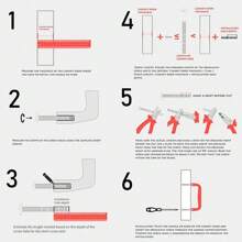 5pcs T-Shaped Handle Kitchen Drawer Door Handle Round Tube Cabinet Door Cabinet Handle