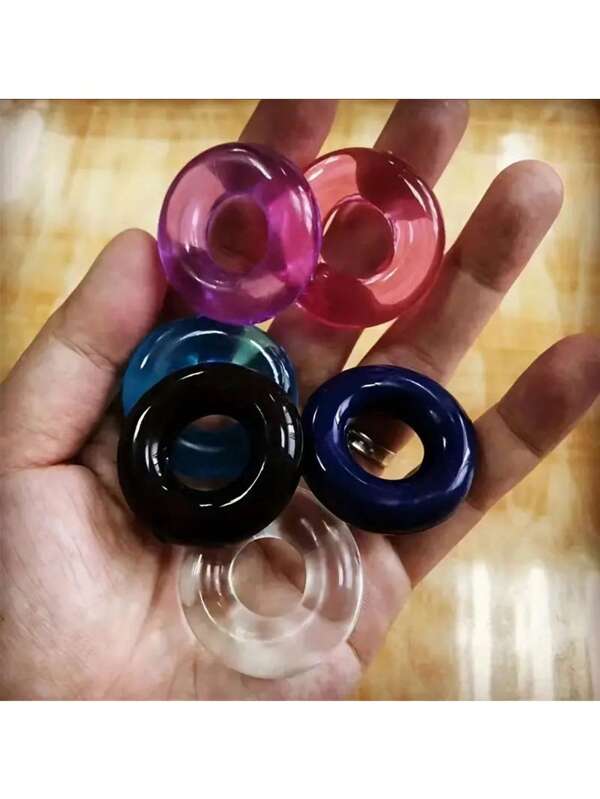 6 sets de anillos para el pene suaves y súper elásticos, candados para el pene y juguetes sexuales tricolor para hombres, sexo, sexy, juguetes sexuales, herramientas sexuales, herramientas sexuales, productos SM para hombres, mujeres y parejas