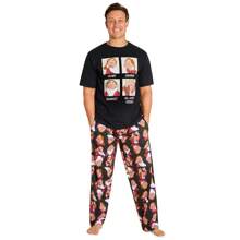 Disney Pyjama Set Nightwear T-Shirt & Bottoms PJ Grumpy Lounge And S-3XL Gift - Multicolor - View 1