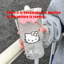 Sanrio 1 pièce Bouteille d'eau grand volume avec paille Sanrio hello kitty - , étanche pour les sports de plein air et la remise en forme, 20,29/30,43 oz