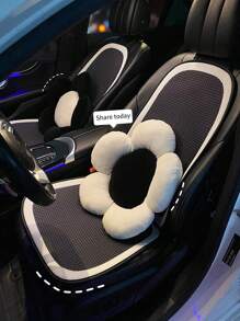 1 件通用汽车座垫 - 透气冰丝座垫，适合所有季节，非常适合夏季和后座使用。